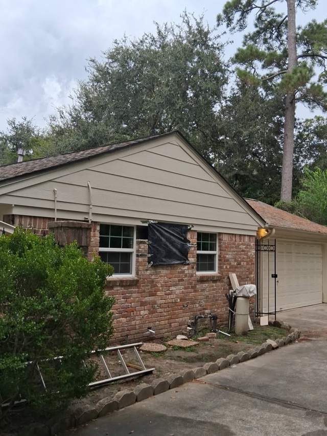 New siding on a gable